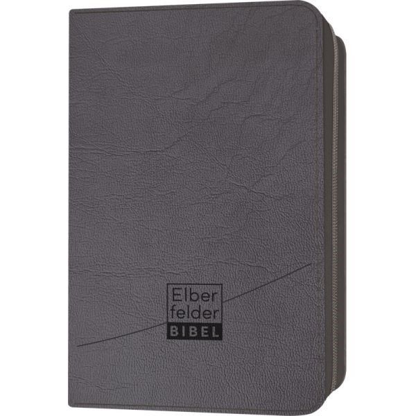 SCM Brockhaus-Bibel, Elberfelder, Brockhaus, Standard, Kunstleder grau Reissverschluss_2942466_