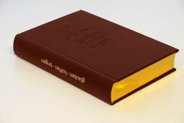 Advent-Verlag GmbH-Glauben - hoffen - singen, Leder rot_2420160_