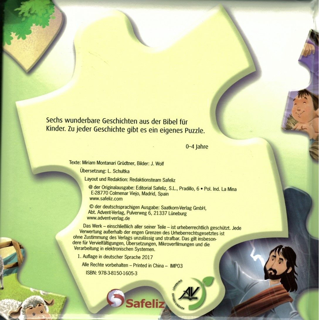 Editorial Safeliz S.L.-Puzzle Bibel - Geschichten aus dem Alten Testament_2421038_