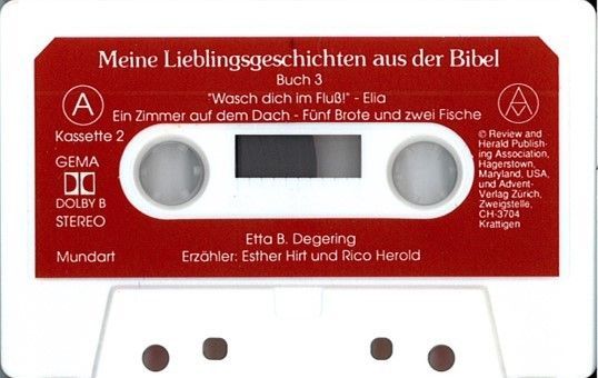 Advent-Verlag Schweiz-HB: Meine Lieblingsgeschichten, KS Bd 3+4, Mund. (1 Kassette)_3210265_