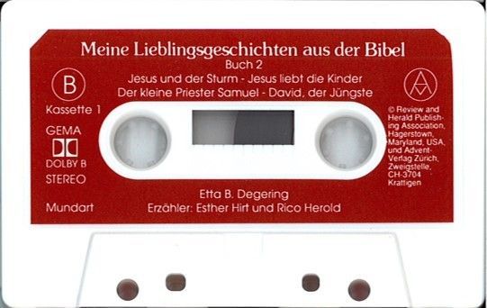 Advent-Verlag Schweiz-HB: Meine Lieblingsgeschichten, KS Bd 1+2, Mund. (1 Kassette)_3210264_2 Advent-Verlag Schweiz-HB: Meine Lieblingsgeschichten, KS Bd 1+2, Mund. (1 Kassette)_3210264_