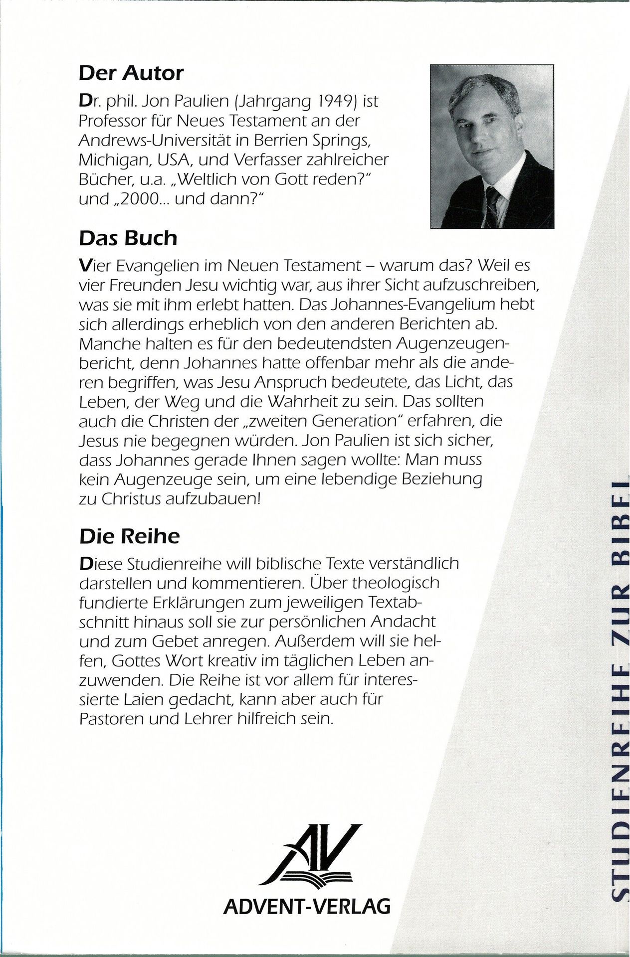 Advent-Verlag GmbH-Das Johannes-Evangelium_2420059_2 Advent-Verlag GmbH-Das Johannes-Evangelium_2420059_