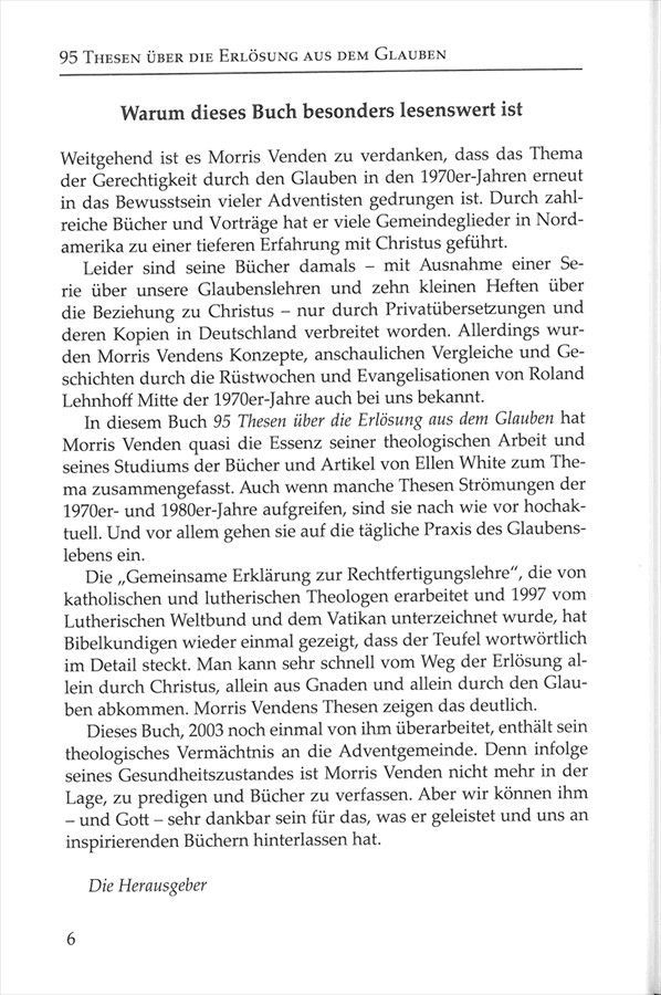 Advent-Verlag GmbH-95 Thesen über die Erlösung aus dem Glauben_2420009_