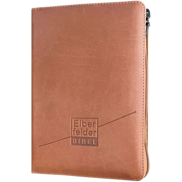 SCM Brockhaus-Bibel, Elberfelder, Brockhaus, Taschen, Kunstleder braun Reissverschluss_2942755_