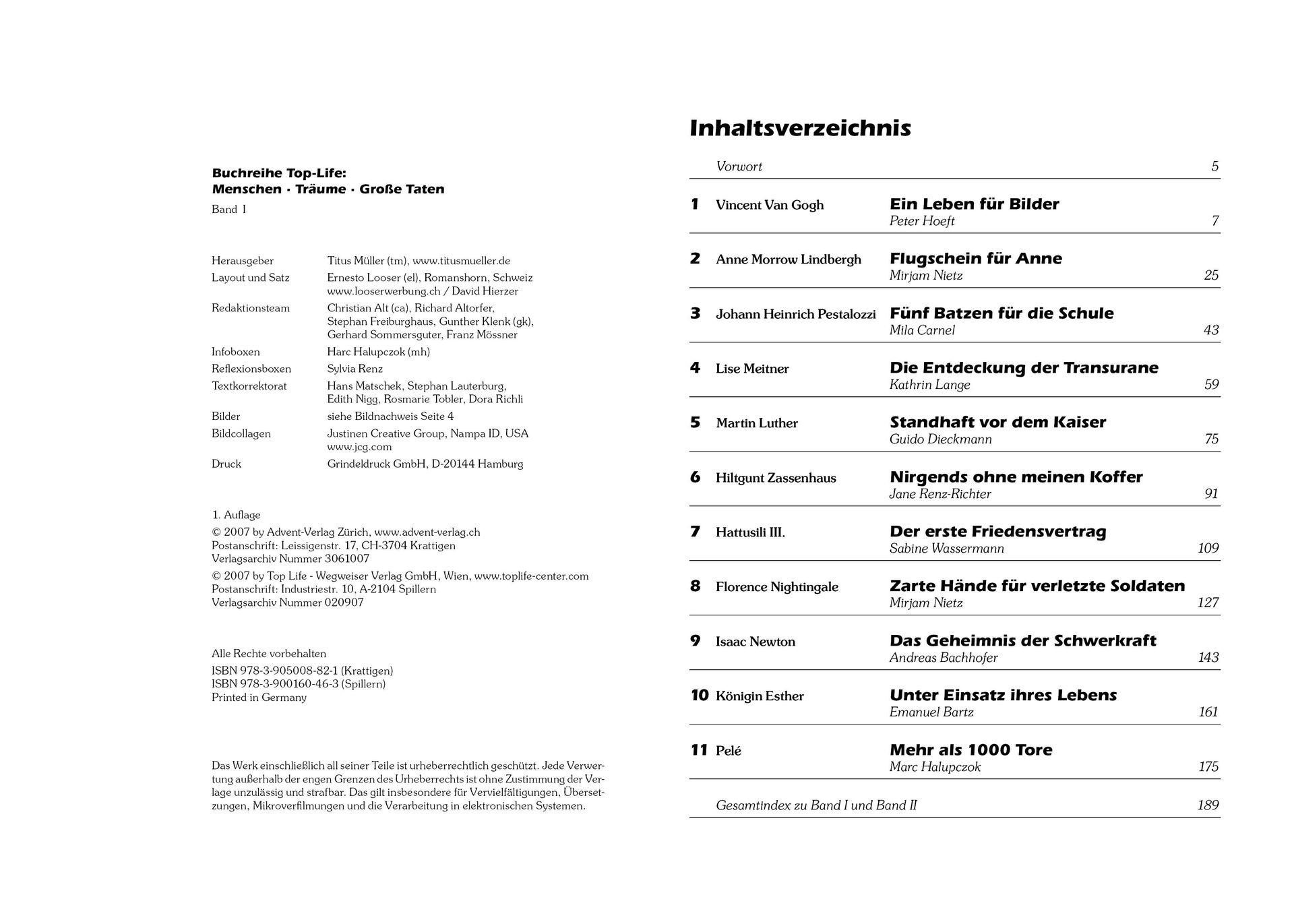 Advent-Verlag Schweiz-Menschen - Träume - Grosse Taten, Band 1_2210277_