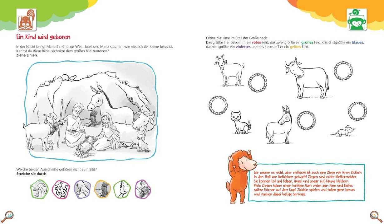 Kondoo Verlag-Malen. Spielen. Rätseln. Rund um die Geburt von Jesus, 4-6 Jahre_2442858_