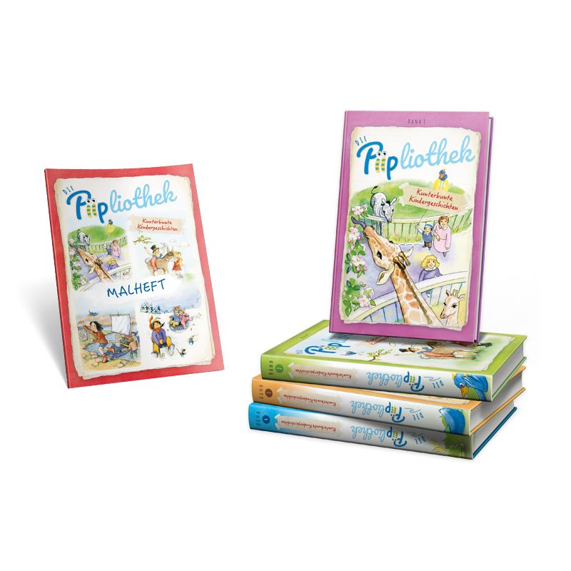 Advent-Verlag Schweiz-Serie: Die Piipliothek, Bände 1-4, Malheft_2211245_1 Advent-Verlag Schweiz-Serie: Die Piipliothek, Bände 1-4, Malheft_2211245_
