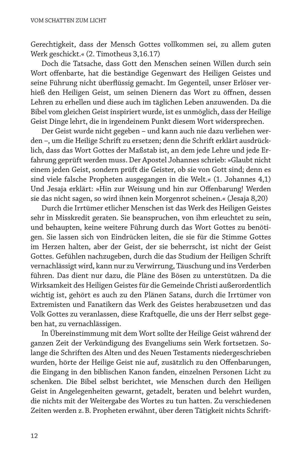 Advent-Verlag Schweiz-Vom Schatten zum Licht, Textausgabe_2410830_