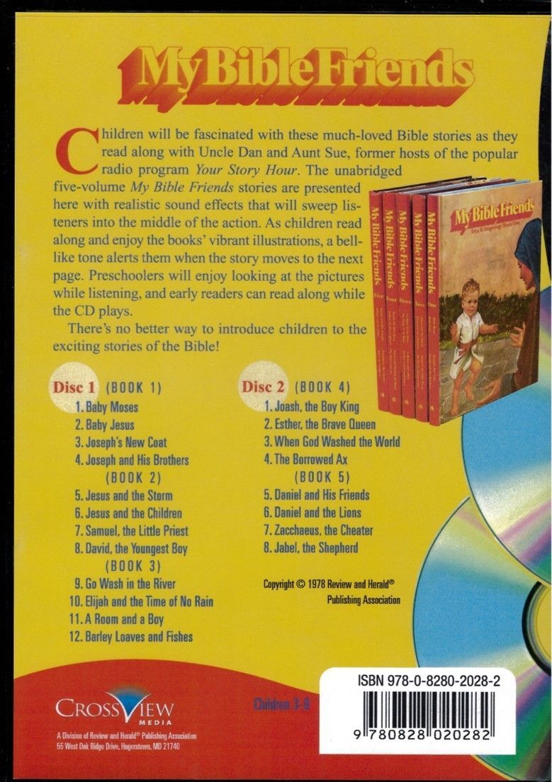 Pacific Press Publishing Association-HB: Meine Lieblingsgeschichten, CD Englisch (My Bible Friends) (2 Audio-CDs)_3541092_2 Pacific Press Publishing Association-HB: Meine Lieblingsgeschichten, CD Englisch (My Bible Friends) (2 Audio-CDs)_3541092_