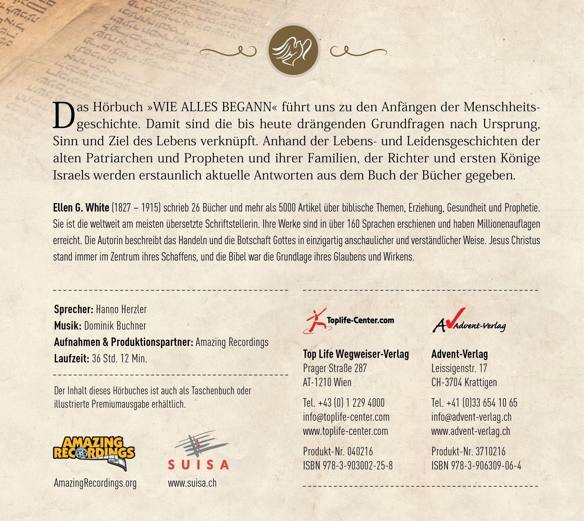 Advent-Verlag Schweiz-HB: Wie alles begann (2 MP3-CDs)_3610512_