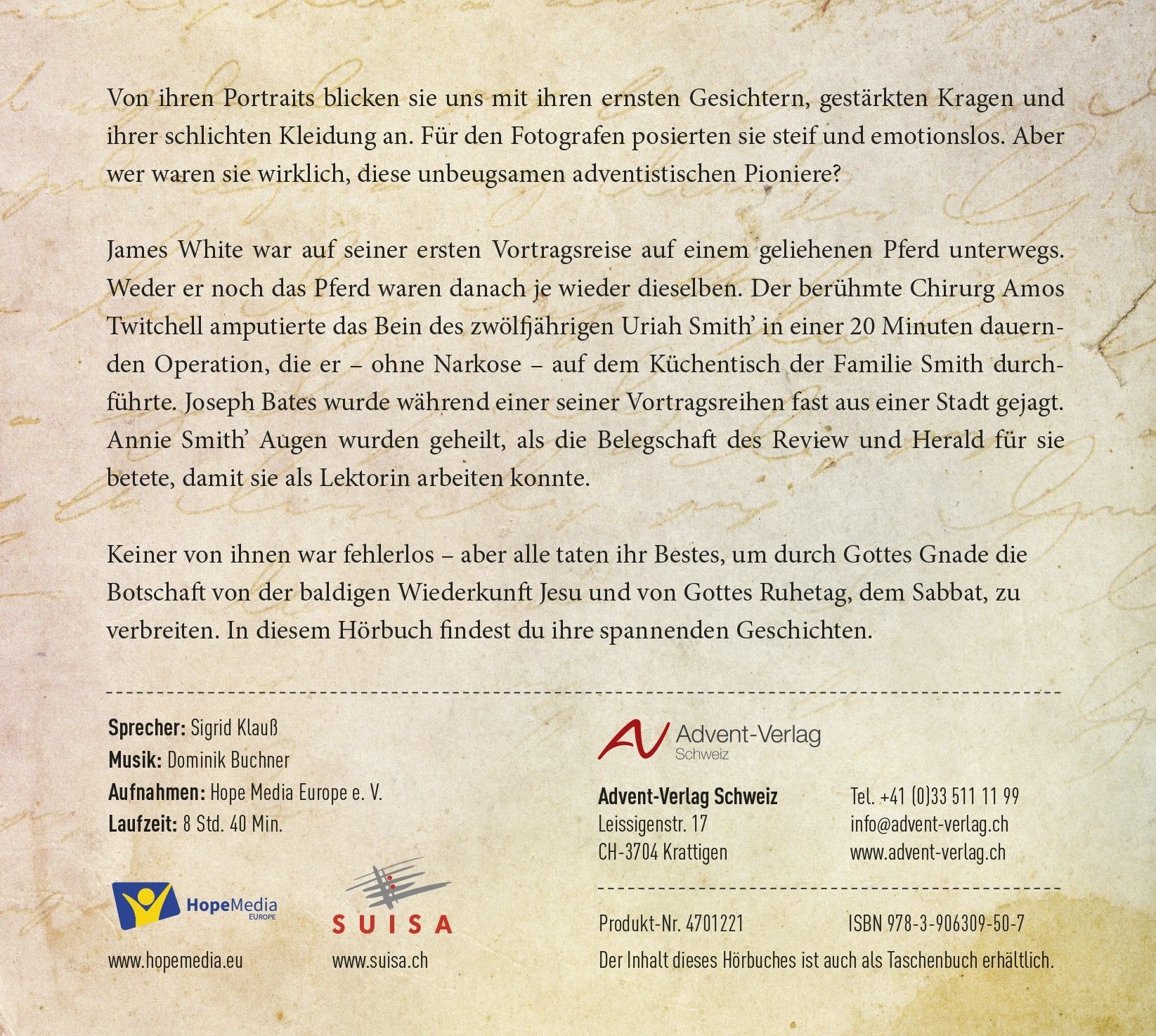 Advent-Verlag Schweiz-HB: Fasz. Geschichten advent. Pioniere 1 - digitale Version (MP3-Download)_2413015_3 Advent-Verlag Schweiz-HB: Fasz. Geschichten advent. Pioniere 1 - digitale Version (MP3-Download)_2413015_