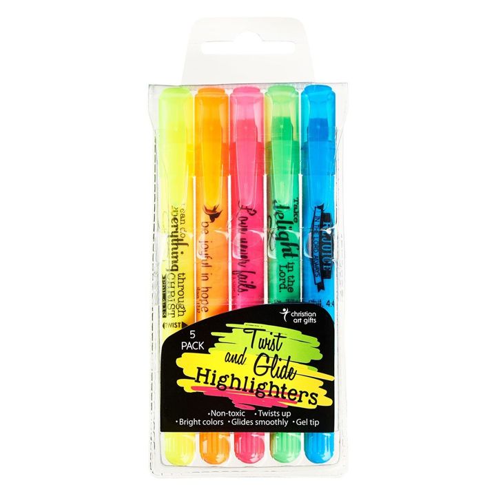 Christian Art Gifts-Gel-Textmarker für die Bibel (Twist and Glide Gel Highlighter Set)_4943060_1 Christian Art Gifts-Gel-Textmarker für die Bibel (Twist and Glide Gel Highlighter Set)_4943060_