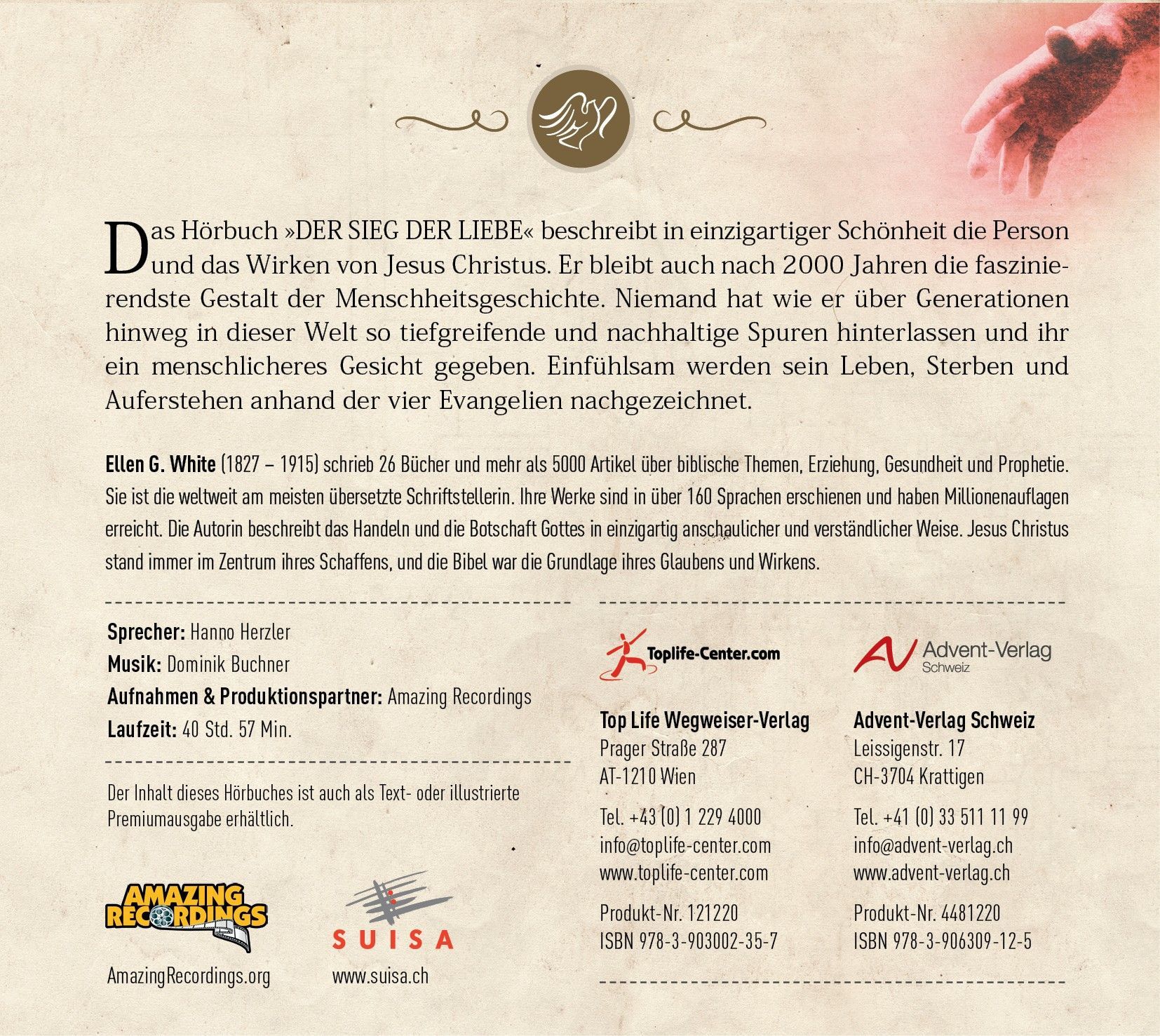 Advent-Verlag Schweiz-HB: Der Sieg der Liebe (3 MP3-CDs)_3610896_3 Advent-Verlag Schweiz-HB: Der Sieg der Liebe (3 MP3-CDs)_3610896_