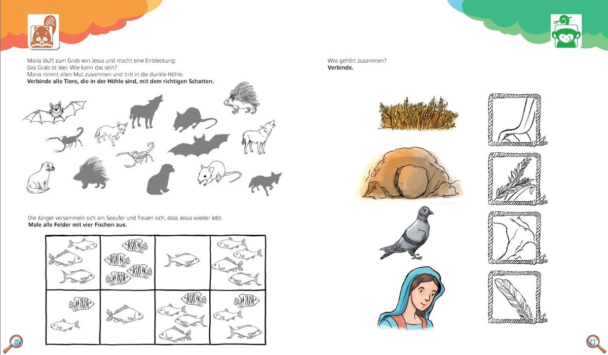 Kondoo Verlag-Malen. Spielen. Rätseln. Rund um Jesus, 4-6 Jahre_2442926_