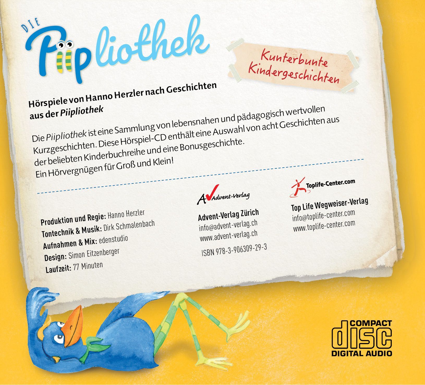 Advent-Verlag Schweiz-HB: Die Piipliothek, 1 Audio-CD_3211246_