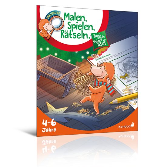 Kondoo Verlag-Malen. Spielen. Rätseln. Rund um die Geburt von Jesus, 4-6 Jahre_2442858_