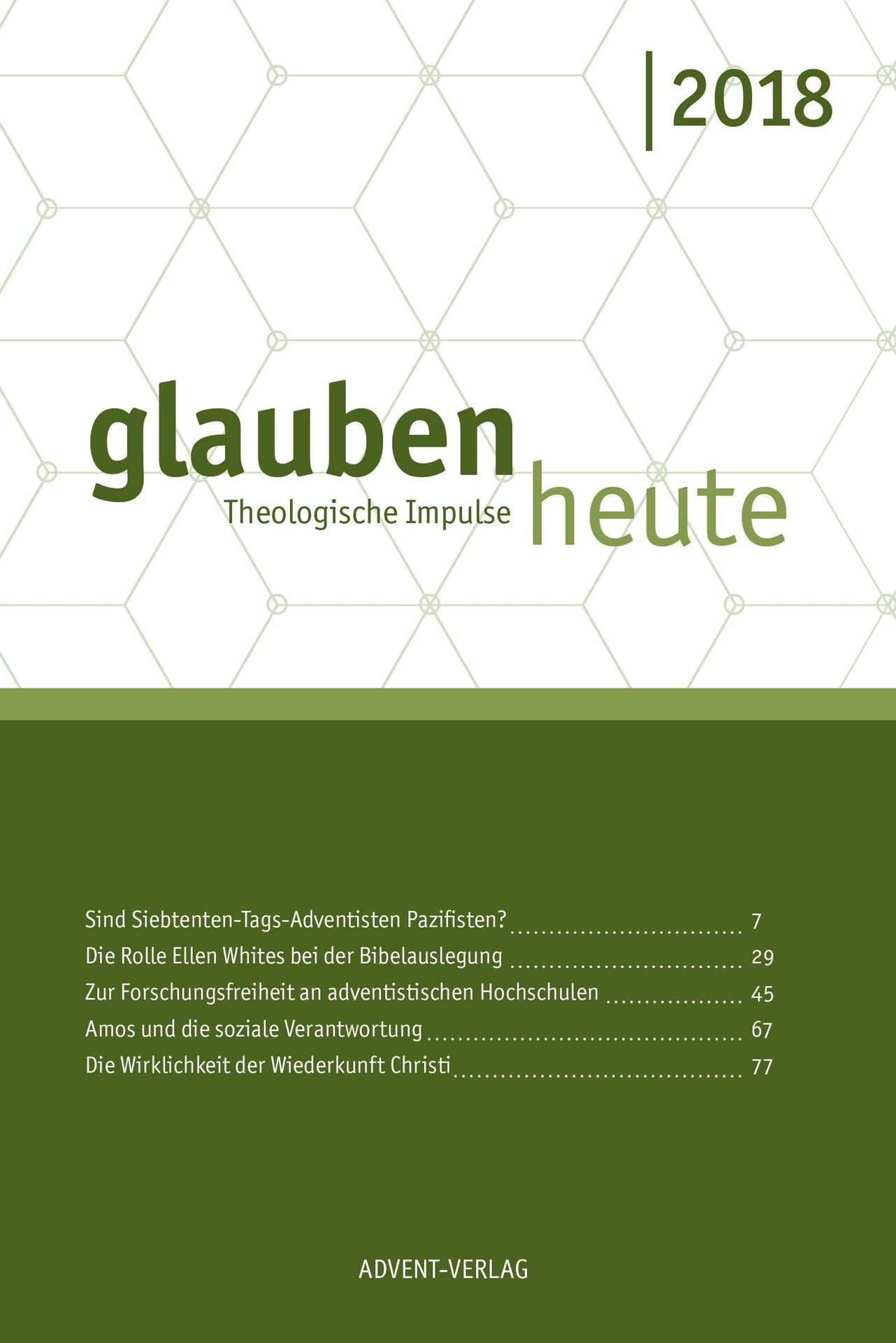 Advent-Verlag GmbH-Glauben heute 2018_2421252_1 Advent-Verlag GmbH-Glauben heute 2018_2421252_