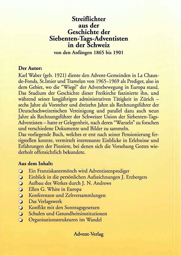 Advent-Verlag Schweiz-Streiflichter, Bd 1_2410344_2 Advent-Verlag Schweiz-Streiflichter, Bd 1_2410344_