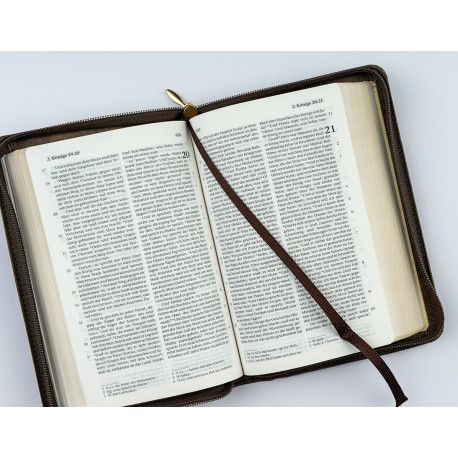 Beröa-Verlag-Bibel, Elberfelder, Hückeswagen, Pocket, Leder meliert, Reissverschluss_2942941_