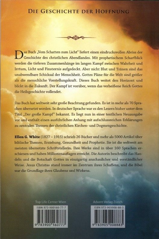 Advent-Verlag Schweiz-Vom Schatten zum Licht, Softcover_2410367_2 Advent-Verlag Schweiz-Vom Schatten zum Licht, Softcover_2410367_