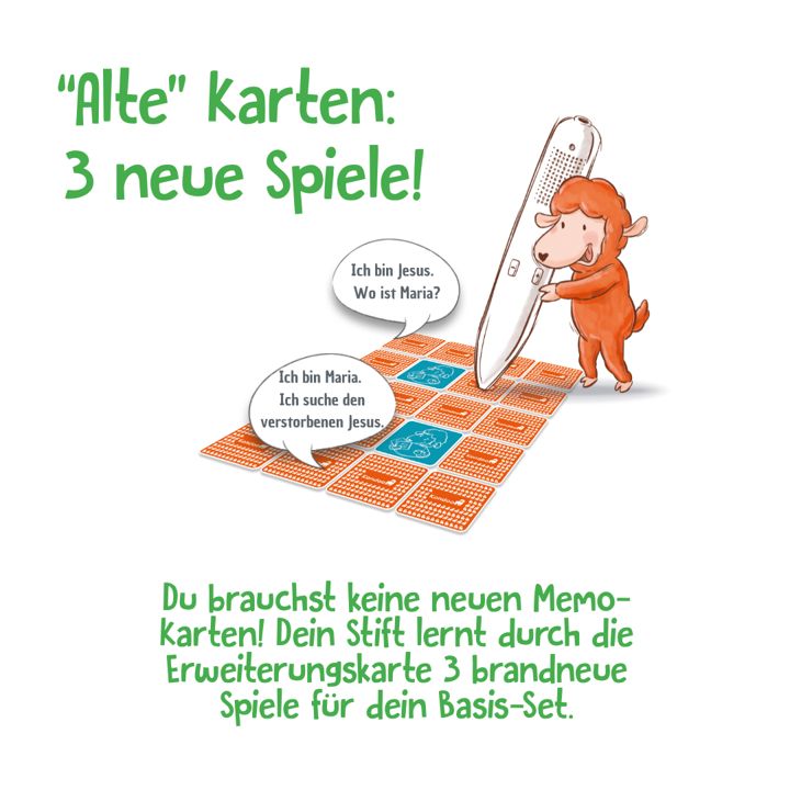 Kondoo Verlag-Bibel-Hör-Memo, Erweiterungskarte Ostern, Bookii-Spiel_3442992_